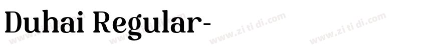 Duhai Regular字体转换